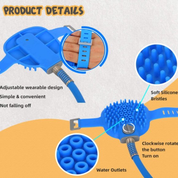 Pet Shower Sprayer & Scrubber in-One Pet Wash Kit - Picture 4 of 5